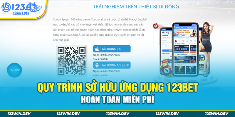 Quy trình sở hữu ứng dụng 123B hoàn toàn miễn phí