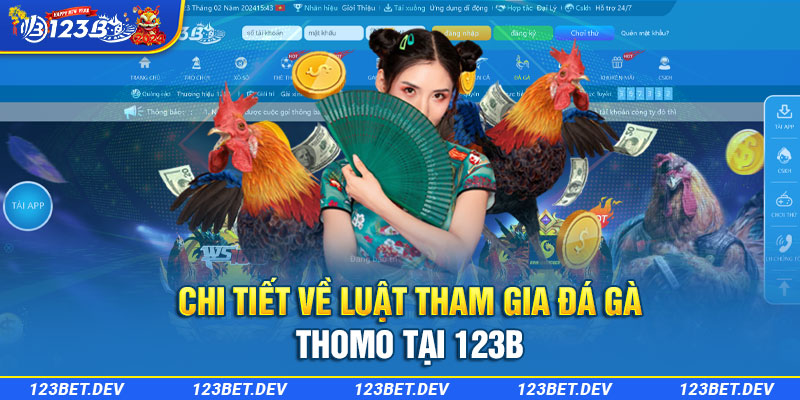 Chi tiết về luật tham gia đá gà thomo tại 123B