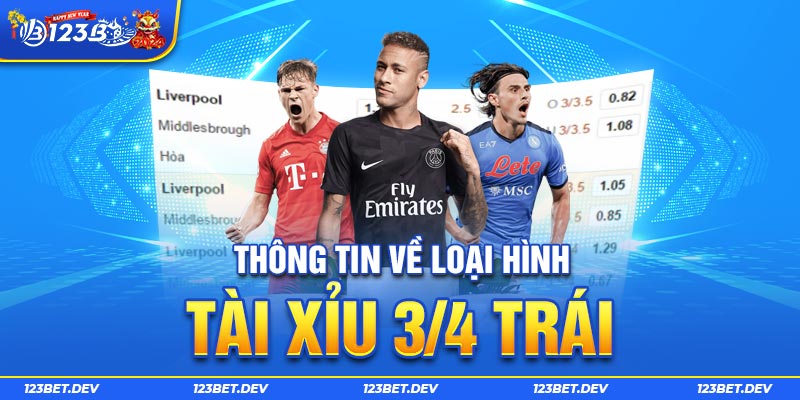 Thông tin về loại hình Tài Xỉu 3/4 trái